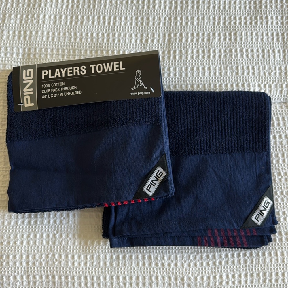 2 New PING Players Towels